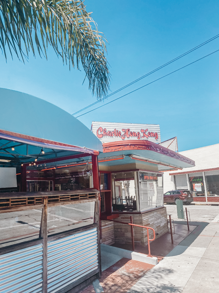 Charlie Hong Kong in Santa Cruz, well known for its street food